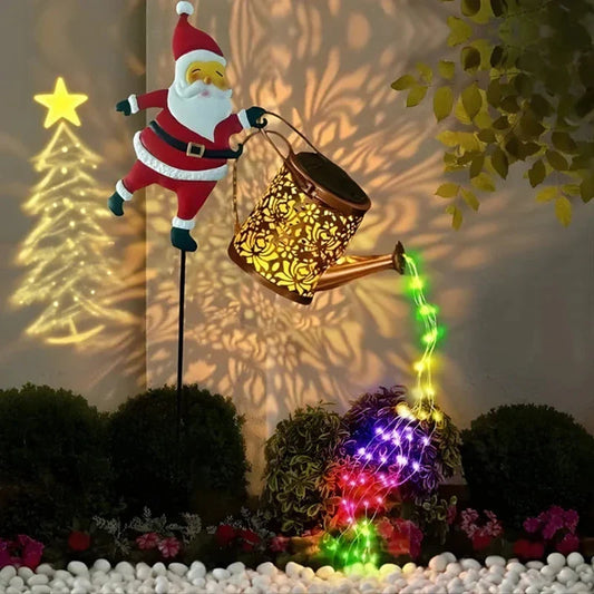 Santa Solar Garden Lantern